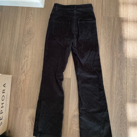 Aritzia Pants - Wilfred black corduroy flared pants